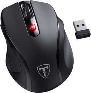Wireless Mouse, D-09 Computer Mouse USB Cordless Mice for Laptop